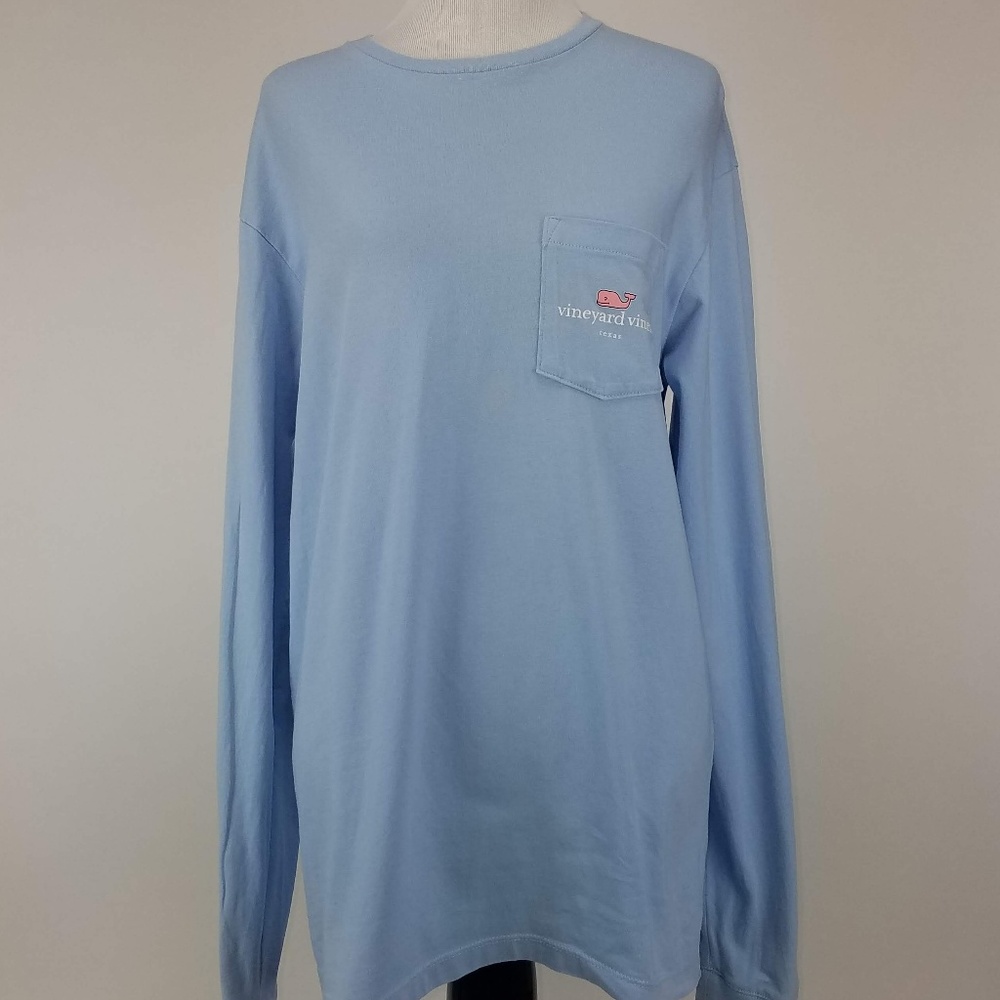 Vineyard Vines I Love Texas LS Pocket Tee XS